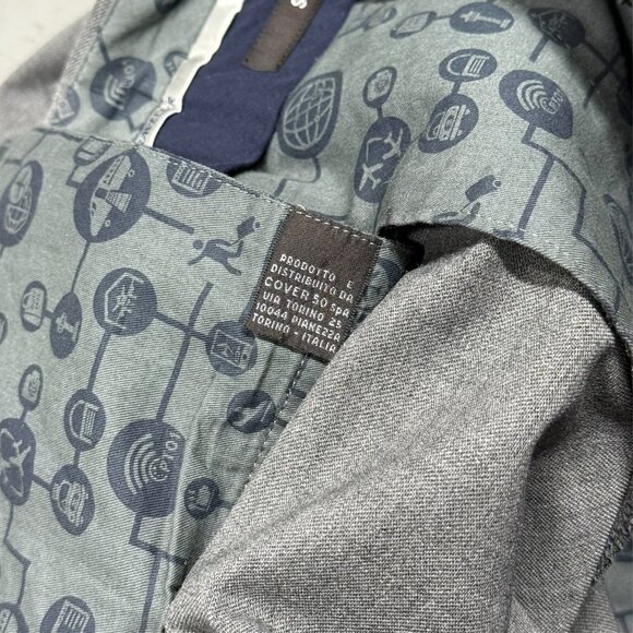 PT01 Traveller Dress Pants Grey Wool Trousers Slim Fit Stretch 32x29 - Picture 12 of 13